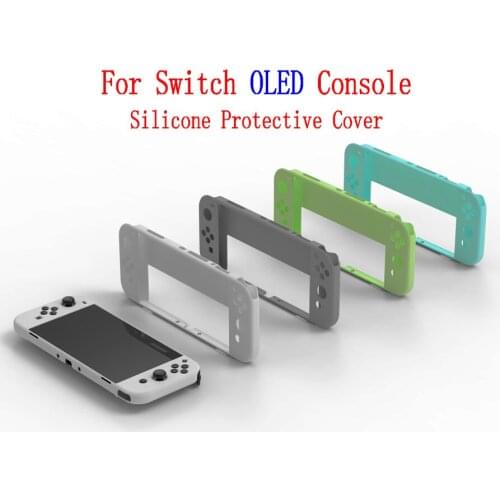 For Switch OLED Console Silicone Protective Cover Game Console Joypad Integrated Protective Cover Accessories