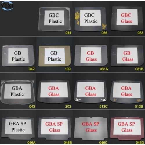 YuXi Replacement plastic glass Screen Protector Lens For GB GBA SP GBC for Gameboy Color Adavance SP