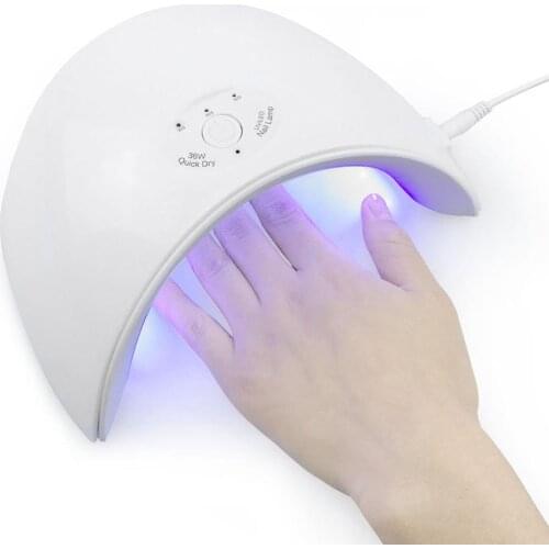 Mini 36W Smart LED UV Gel Polish Nail Dryer Lamp Manicure Phototherapy Machine LCD Display Speed Timing Nail Art Tool smart