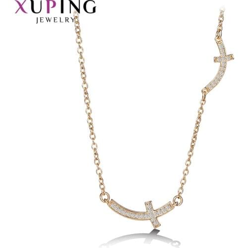 Xuping New Arrival Elegant Gold Color Plated Cross Pendant for Women Jewelry Gift A00612058