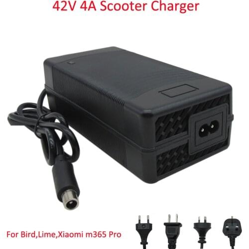 36V Scooter Charger 42 Volt 4A Electric Scooter Bike charger use for MI Mijia M365 Pro with fan Electric Skatebaord