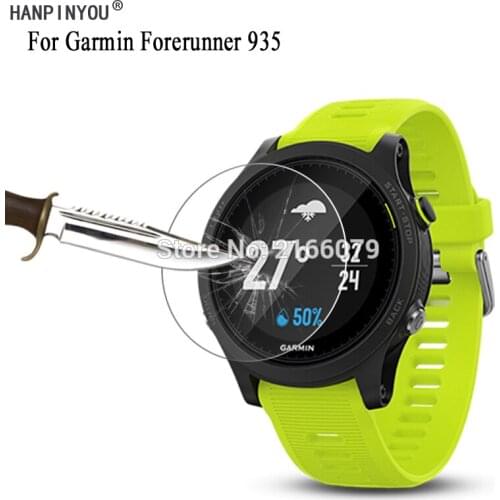 1 Pc / 2 Pcs 9H 2.5D Tempered Glass Screen Protector For Garmin Forerunner 935 935XT SmartWatch Protective Film + Clean Tools