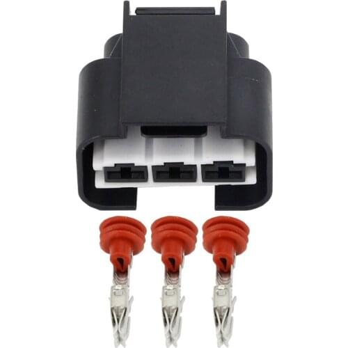 3 Pin 1743271-2 Female Automotive Waterproof Connector Electric Radiator Fan Harness Socket With 20cm 12AWG harness