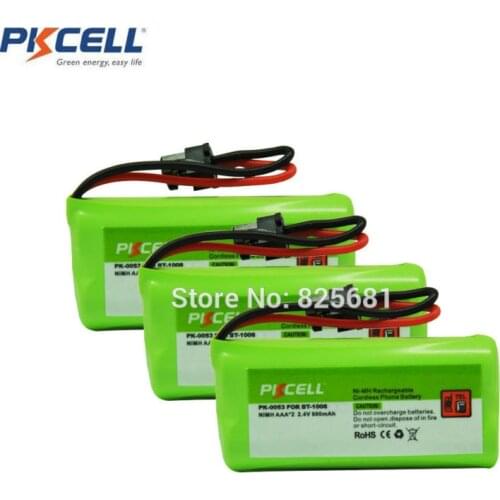 3pcs cordless phone battery PK-0053 2.4V NIMH AA*2 800MAH BT1008,BT-694,C450 pkcell
