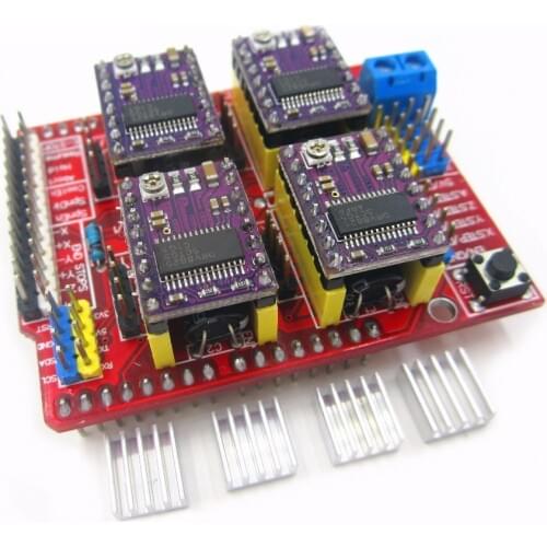 New! New cnc shield v3 engraving machine / 3D Printer / + 4pcs DRV8825 driver expansion board