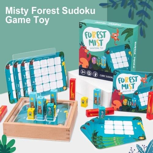 Children Wooden Puzzle Sudoku Game Logical Parent-child Interactive Board Table Toy Gift Learning & Education Puzzle Toy