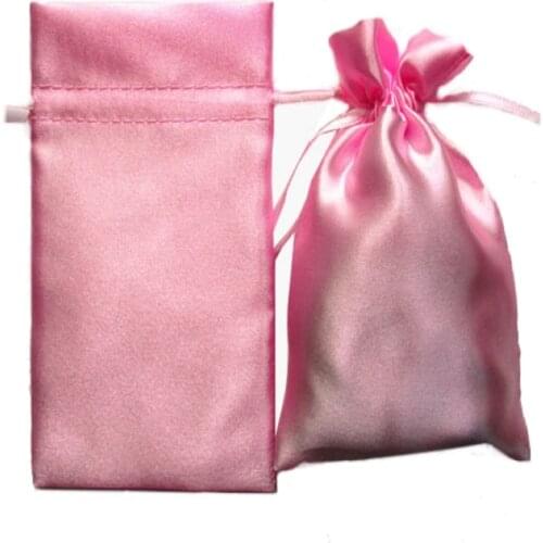 DHL free shipping 300pcs satin small drawstring bags jewelry bags wholesale custom gift pouch for jewelry hair