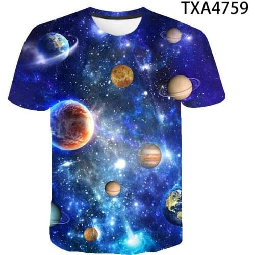 Universe Planet Space Galaxy 3D T-shirt Men Women Children T shirt 3D Print Star Sky Cool Tees Boy Girl Fashion Streetwear Tops