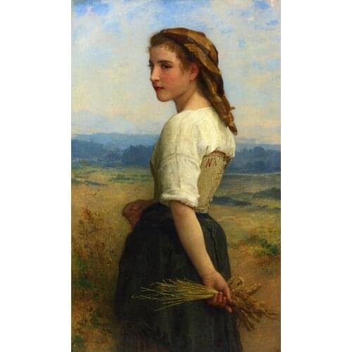Handmade Oil painting picture reproduction Gleaners by William Bouguereau