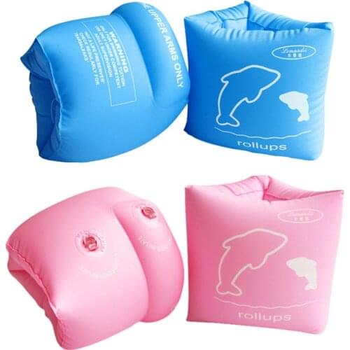2PCS Childs Thicken PVC Swimming Arm Ring Floating Rings Kids Inflatable Swim Life Air Sleeves Inflatables