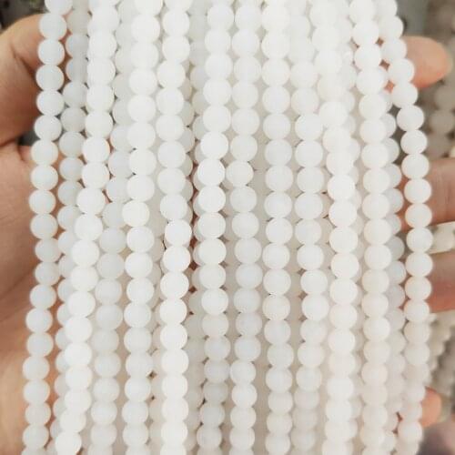 Natural stone Beaded 4/6/8/10/12mm Round Isolation loose beads for Jewelry Making DIY Necklace Bracelets Accessories
