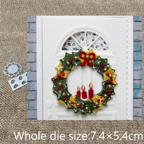 XLDesign Craft Metal Cutting Dies stencil mold leaves wreath decoration scrapbook Album Paper Card Craft Embossing die cuts