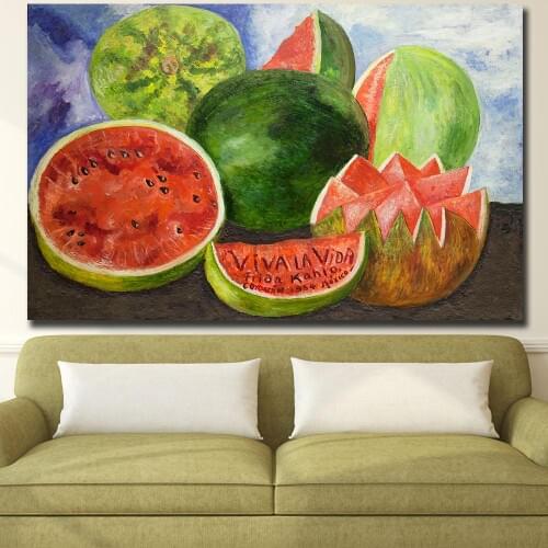 Fashion Wall Art Pictures for Living Room Home Decor Abstract Viva Life Canvas Oil Painting Printed Wall Pictures