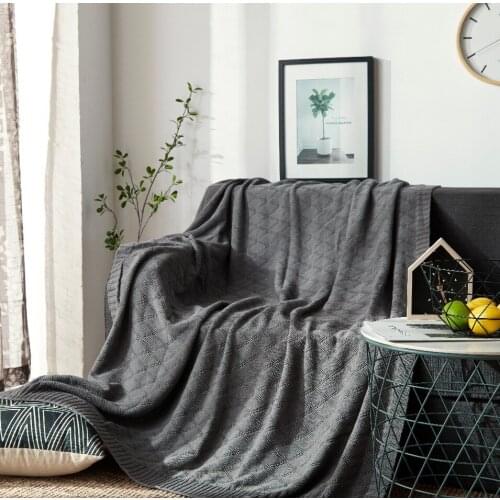 New Cotton High Quality Sheep Blankets Knitted Blanket Sofa/Bed Cover Quilt Air Conditioning Knitted Blanket Bedspreads