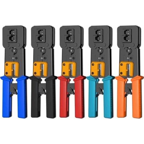 EZ RJ45 Crimping Pliers Network Tool Pliers RJ12 Cat5 Cat6 8p8c Cable Stripper Crimping Pliers Pliers Multifunctional Clamp