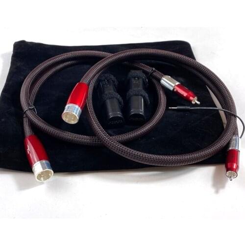 FIRE Analog 2 RCA Male To 2 Xlr Male or Female Interconnect Cable with 72V DBS