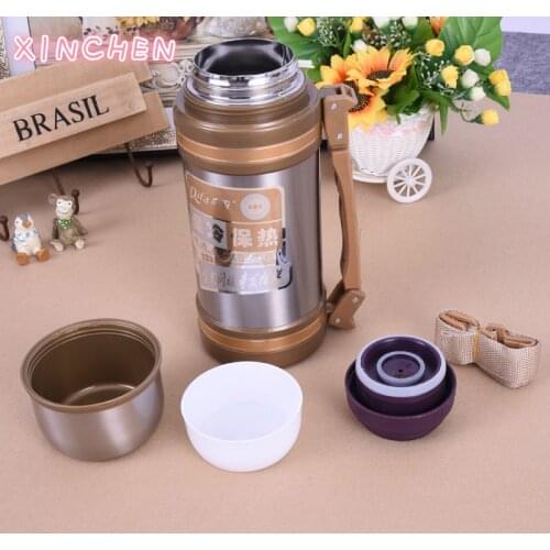 2L/High capacity Stainless steel thermos Fashion everyday, outdoor,automotive water thermo cup Portable insulation Vacuum cup