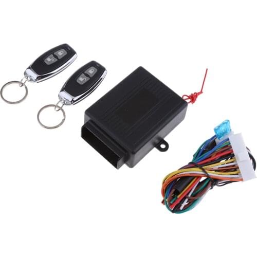 Universal Car Door Lock Vehicle Keyless Entry System Auto Remote Central Kit with Control Box Two-2 Keys Switch