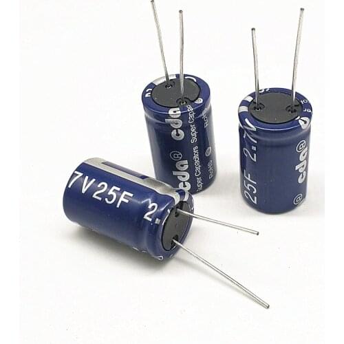 2pcs Original 2.7V25F CXHP2R7256R-TW gold energy storage capacitor winding type 2.7V 25F