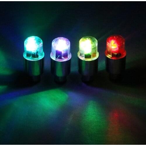 4pcs Flashing Different Color Bike Car Motorcycle Wheel Cool Wheel Lamp Tire Tyre Valve Cap Spoke LED Light