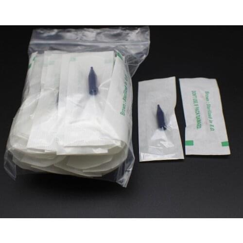 500Pcs Sterile 1RL& 2RL Eyebrow Tattoo Tip Permanent Makeup Needle Caps For Sunshine Giant sun G-8650 G-9740 Tattoo Machine
