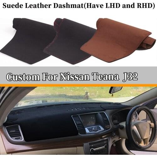 Accessories Car-styling Suede Leather Dashmat Dashboard Cover Dash Mat Carpet Custom For Nissan Teana J32 2008 2009 2010 2013