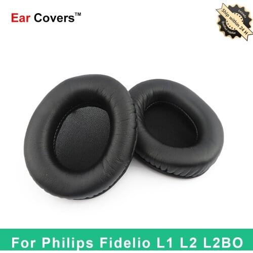 Ear Covers Ear Pads For Philips Fidelio L1 L2 L2BO Headphone Replacement Earpads Ear-cushions Parts Vent