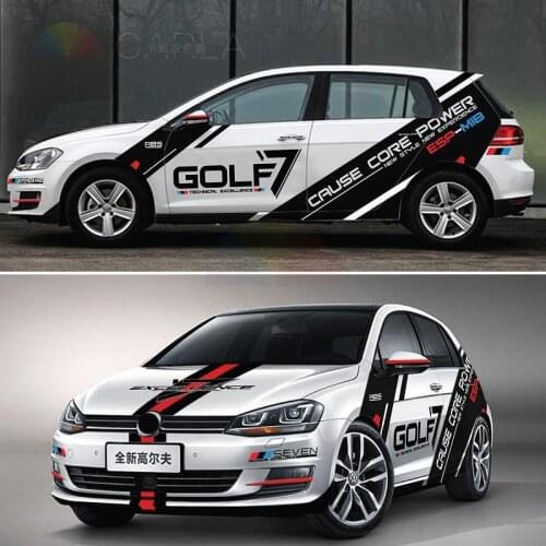 Car Goods Car Stickers Exterior Details Stickers Car Accessories For Volkswagen Golf 4 5 6 7 TSI TCR Polo Racing Decal