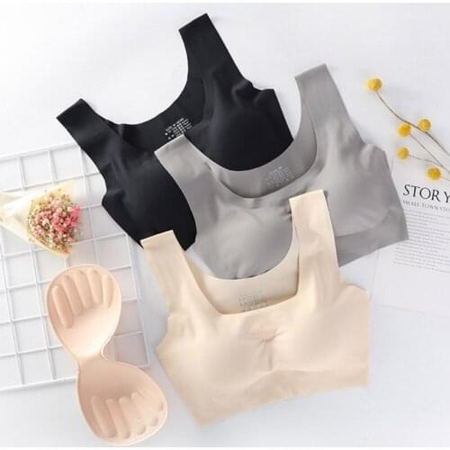 Seamless Bra Underwear for Women Push Up Sexy Lingerie Padded Tube Tops Sports Thin Bra