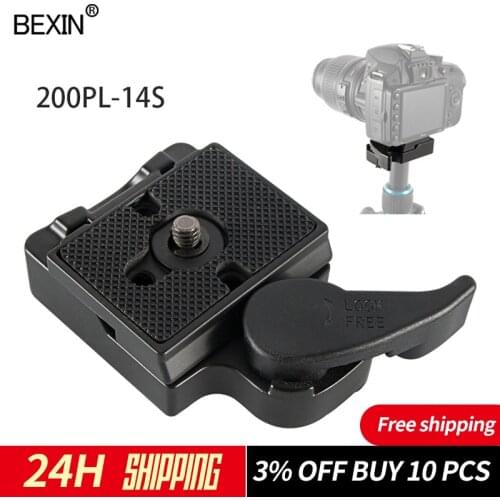 Quick release camera clamp bexin 323 tripod clamp quick plate adapter dslr mount clamp 200pl clamp for manfrotto DSLRS camera
