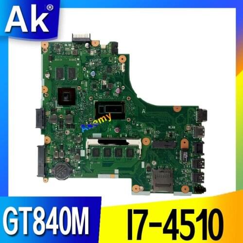 For Asus X450LD X450LN Y481L F450L laptop motherboard tested 100% work original mainboard I7-4510 4GB Memory GT840M