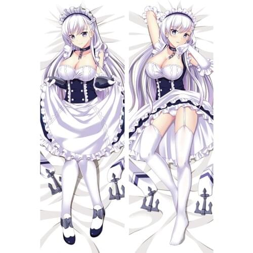 Japan Anime Games Azur Lane sexy girl characters Belfast Beal Feirste Dakimakura throw pillow cover case hugging Body pillowcase
