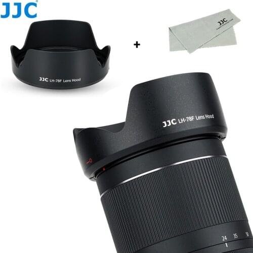 JJC Camera Reversible Lens Hood For Canon RF 24-240mm f/4-6.3 IS USM Lens On Canon EOS R EOS RP EOS Ra Replaces CANON EW-78F