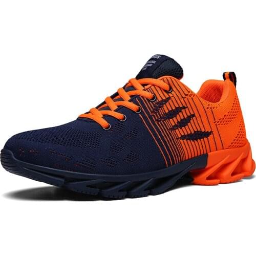 New Breathable Flying Woven Running Shoes Outdoor Mens Non-slip Shoes Male Sport Shoes Sneakers Zapatillas Hombre Deportiva