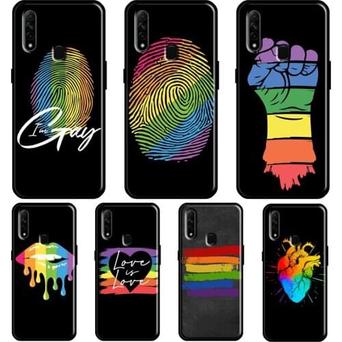Gay Pride Flag LGBT For OPPO A15 A1K A3S A5S A52 A72 A91 A83 A93 Find X3 Pro Reno 2 Z A5 A9 A31 A53 2020 Case