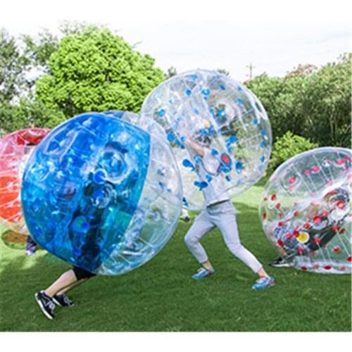 Free Shipping 0.8mm TPU Inflatable Toys for Children 1.2m Body Air Bubble Soccer Zorb Ball Bumper Ball Football Outdoor Sports
