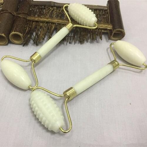 Facial Massage Double Head Jade Roller Skin Care Double Head Massager Roller Body Beauty Tool Healthy 1pc