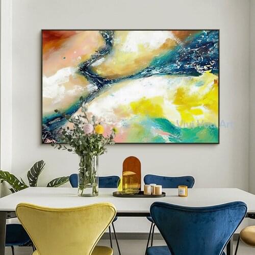 New Style Oil Painting On Canvas For Room Decor Modern Big Size 100% Handmade Abstract Picture Hand Painted Custom-made Painting