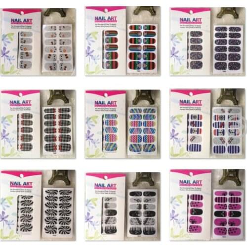 Wholesale New Fashion Nail care full tip sticker with self-adhesion Nail art beauty patch decoration 200packs/lot free shipping