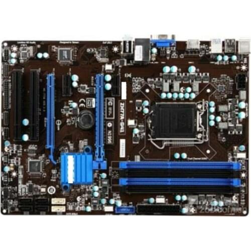 Original motherboard for MSI ZH77A-G41 DDR3 LGA 1155 board USB 2.0 for I3 I5 I7 CPU H77 Desktop motherborad Free shipping