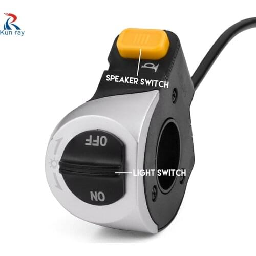 RoHS Wuxing DK214 Electric Bicycle Motorcycle Ebike Scooter Switch With Light ON-OFF Button Without Handlebar Accessories
