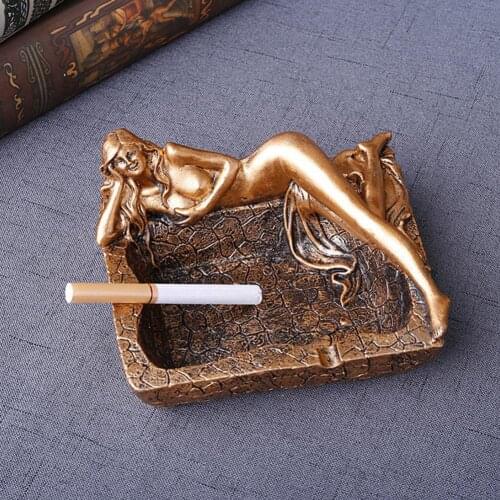 Sexy Long Legs Beauty Design Resin Ashtray Cigarette Butt Holder Home Decor