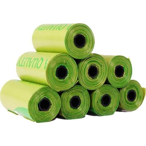 Degradable Dog Poop Bags Cat Waste Bags Doggie Outdoor Home Clean Refill Trash Garbage Bag For Pet Cat Dog