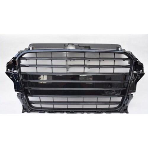 Bumper Grille Car Front Bumper Grill Mesh Hood Front Center Middle Grille for Audi A3/S3 2014-2016 Car Mesh