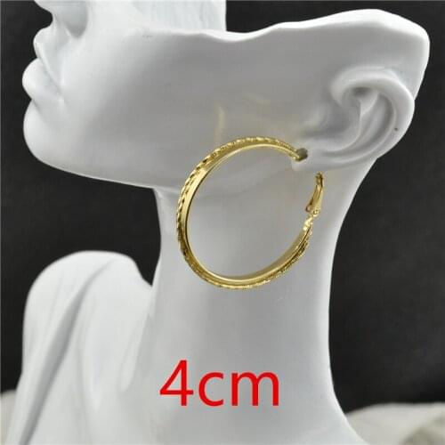 Hoop Earrings for women Big circle Shiny Rings Fashion Jewelry Accessories Casual versatile personality style New Ladies earings