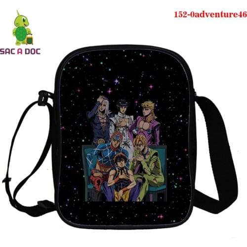Jojos Bizarre Adventure Jojo Women Men Messenger Bags Luxury Small Crossbody Bag for Ladies 3D Print Shoulder Handbag Feminina