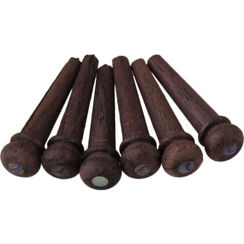 Yibuy 35x8mm Golden Dragon Head Metal Acoustic Guitar Bridge Pins Strings Fixed Cone Pack of 6