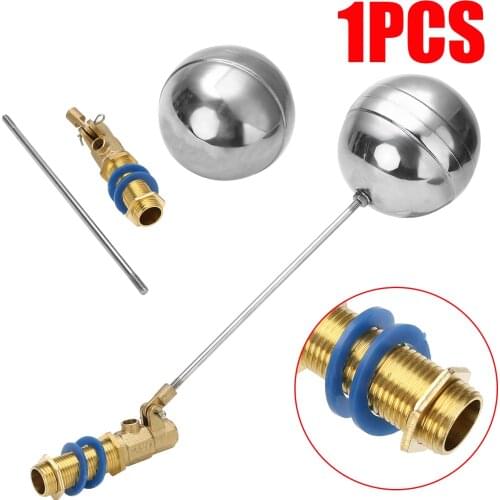1PC Brass Ball Valve High Quality Water Tank Pool Measuring Liquid Level Stainless Steel Pressure Swimming Pool High Float Valve