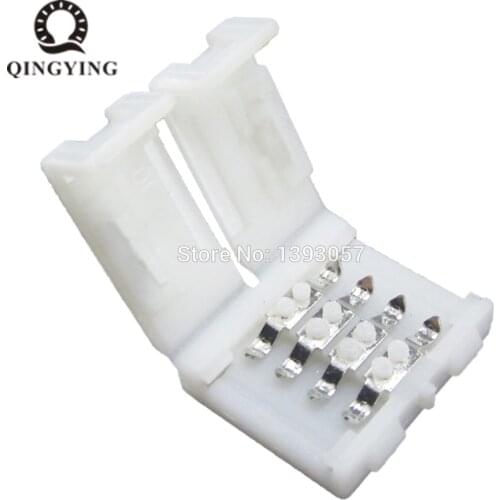 100pcs 5050 RGB LED Strip Light Connector 10mm 4pin free soldering