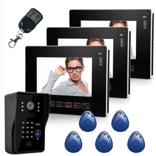 1v3 9 Inch Touch Keypad Intercom Video Door Phone